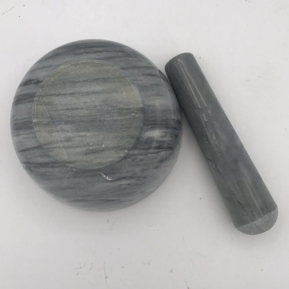 VTG Marble Mortar &‎ Pestle Set Grey